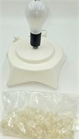 Ceramic Tree Base with Clear Bulb Inserts