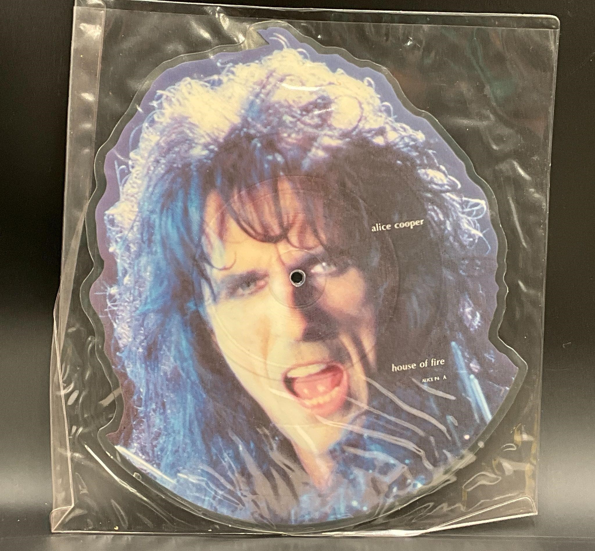 1989 Alice Cooper "House Of Fire" 7" Picture Disc