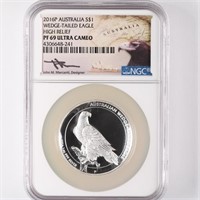 2016P Proof 1oz Silver Wedge-Tail  NGC PF69 UC