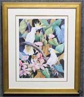 Sulphur Crested Cockatoos Print by Rita Joyce-S/N
