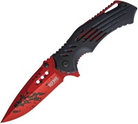 Wild Boar Linerlock Black/Red A/O knife