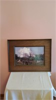 Norfolk and Western Train Photo Framed