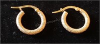 14kt Gold Small Hoop Earrings