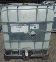 Plastic Caged Tote w/Valve: ~275 Gallons
