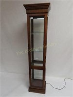 Glass Curio Cabinet - 16.5" x 14" x 68.5" T