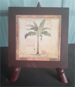 Palm Tree Tile With Display Stand