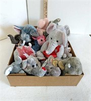 Flat of Stuffed Elephants