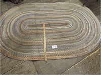 Large Oblong Braided Rug