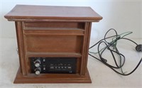 Delco car Radio in cabinet.