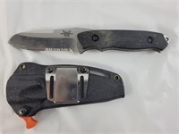 Benchmade fixed blade knife with safety sheath