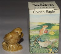 Vtg Wade Whimsie Land Porcelain Golden Eagle Fig