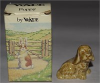 Vtg Wade Whimsie Land Porcelain Puppy Dog Figure &