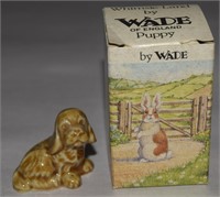 Vtg Wade Whimsie Land Porcelain Puppy Dog Figure &