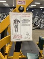 Hammer Strength Lateral Chest press/Lat Pulldown