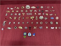 75 Costume Jewelry Pins