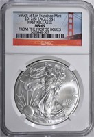 2012 (S) AMERICAN SILVER EAGLE NGC
