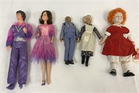 Donny and Marie, Annie, Grandma and Grandpa Dolls