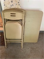 Folding Table & 4 Chairs