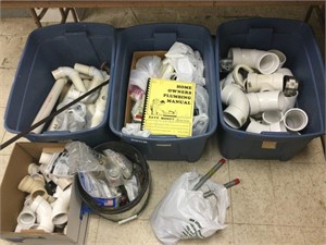 Lot of PVC connectors and other plumbing