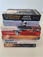 ASSORTED COLLECTION OF FICTION BOOKS X 8