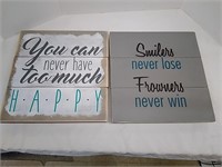 Wooden Home Wall Decor Signs, each measures 16x16