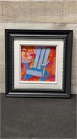Inae Kim Framed Original Painting " Rocking Chair