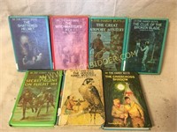 Lot of 7 vintage Hardy Boys hardback books