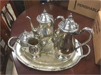 CAMILLE SILVER PLATED TEA SET