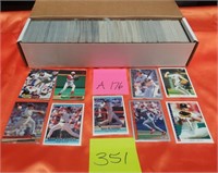 351 - BOX OF MIXED BASEBALL TRADING CARDS (A176)