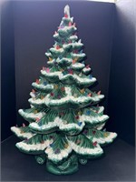 Large Ceramic Light Up Christmas Tree