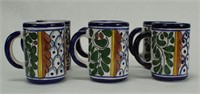 Set of 6 TALAVERA Pottery Coffee Mugs