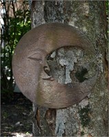 Cast Aluminum Moon Garden Sculpture