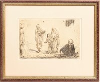 Art Marius Bauer Signed Etching ‘The Musicians’