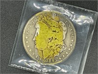 1893–CC Morgan silver dollar