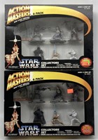 (J) 2 Unopened Action Masters 6 Pack Star Wars
