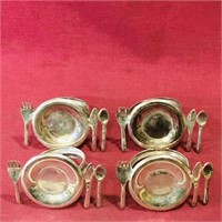 Set Of 4 Vintage Napkin Rings