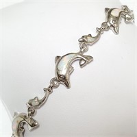 $440 Silver Opalite Bracelet