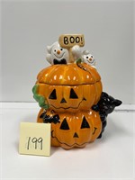 Halloween Jack O Lantern Cookie Jar