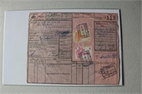 Verzendings- Bulletin Florance w/ Stamps