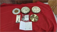 CLOCK FACES- AND HANDS AND OTHER PARTS FOR CLOCKS