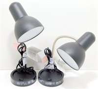 * 2 New LED Desk Lamps with Built-In AC Plug to