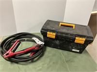 Heavy duty Jumper Cables,  Tool box and misc tools