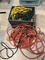 Crate of extension cords