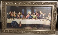 Framed Lords Supper Puzzle 22"x35" (PICKUP ONLY)