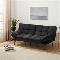 Mainstays Memory Foam Futon Black Medium Futon (Wi