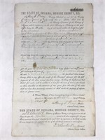 1873 Monroe Cty Tax Sale of Land Document