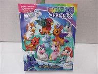 Unicorn & Friends book, figures & play mat
