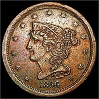 1856 Braided Hair Half Cent UNCIRCULATED