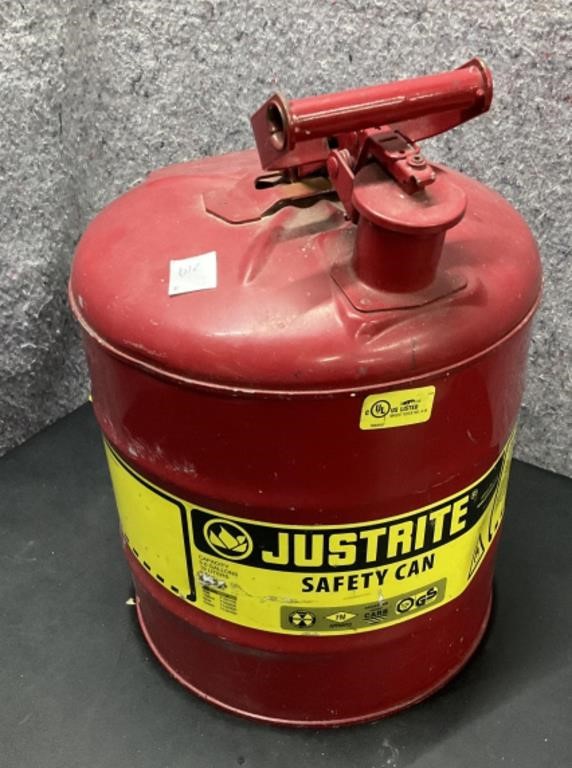 Justrite Safety Can, 5 Gallon ~ small dent on