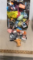 Group of collectible happy meal toys
